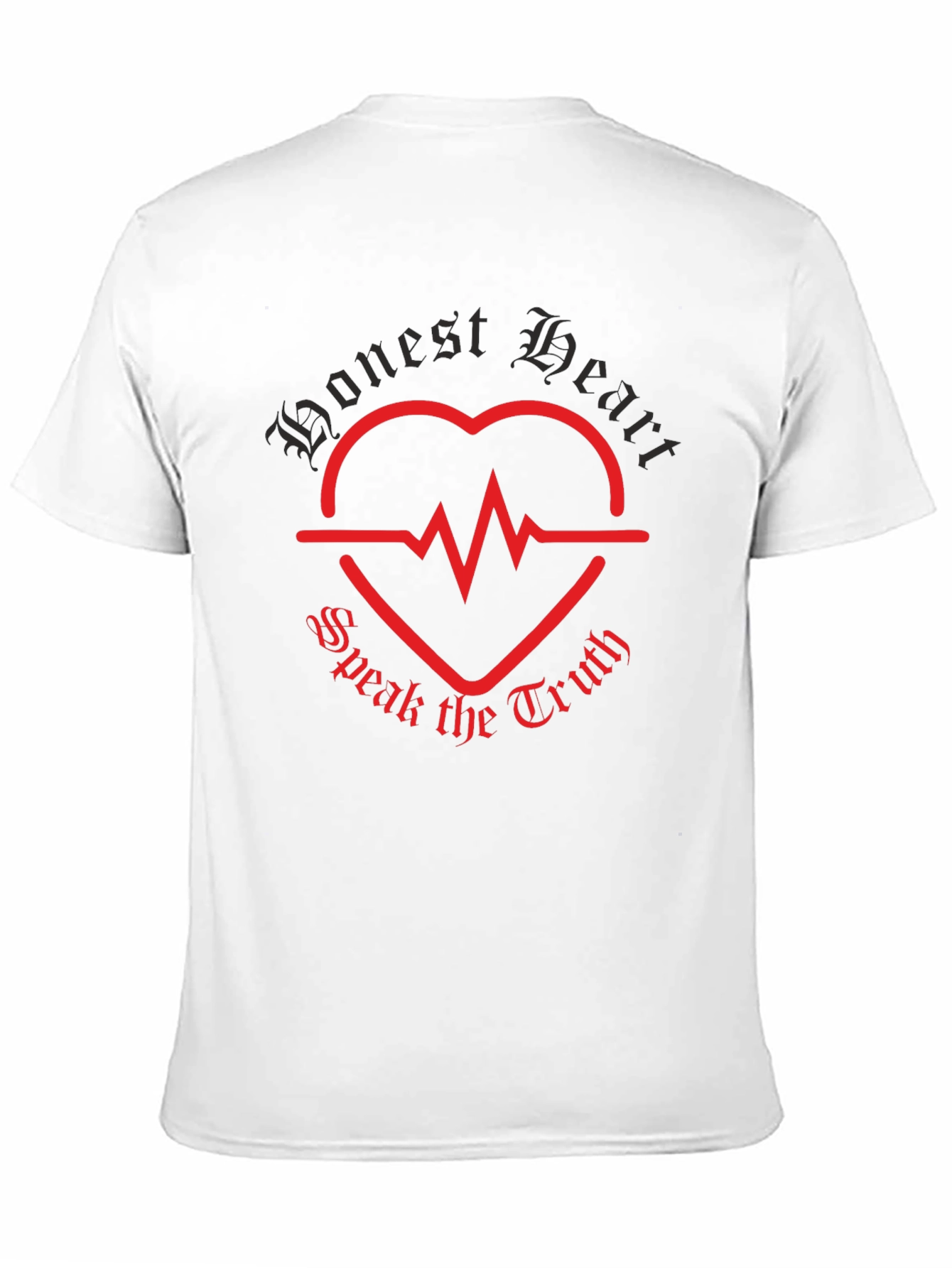 Camiseta Negra Honest Heart Speak the Truth