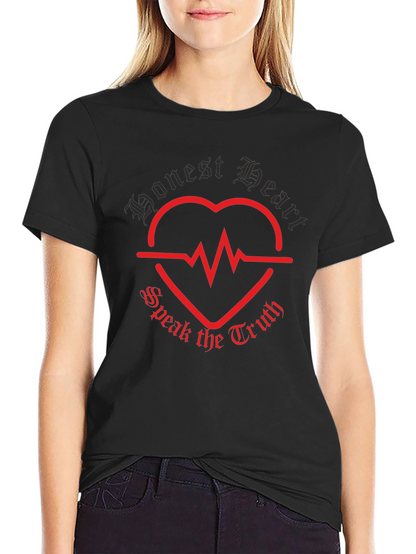 Camiseta Negra Honest Heart Speak the Truth