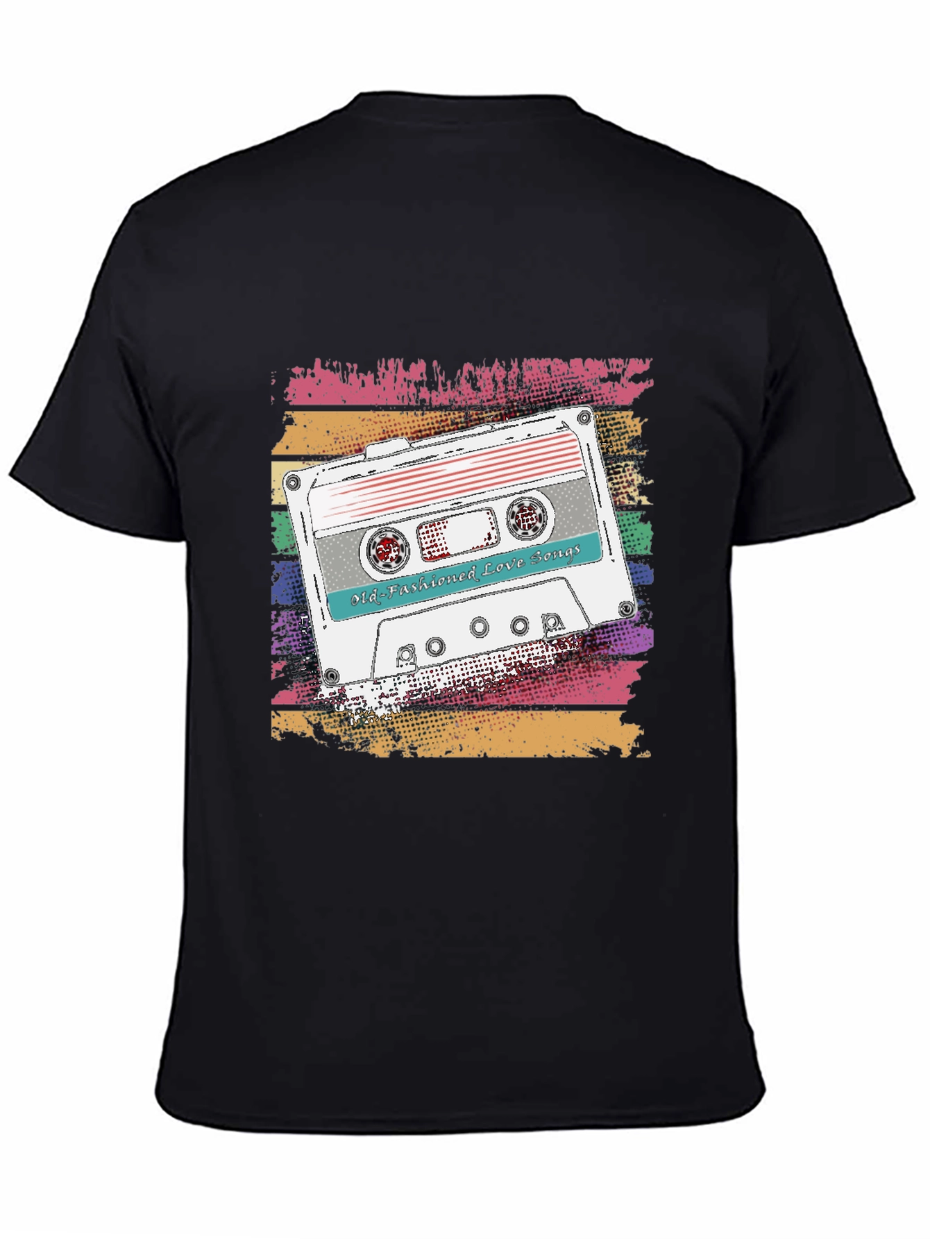 Camiseta Retro con Diseño de Cassette Old-Fashioned Love Songs