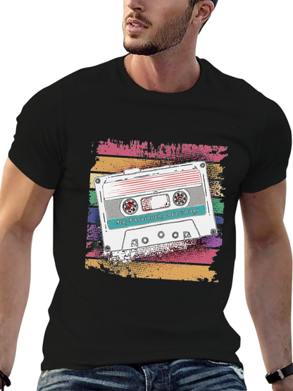 Camiseta Retro con Diseño de Cassette Old-Fashioned Love Songs