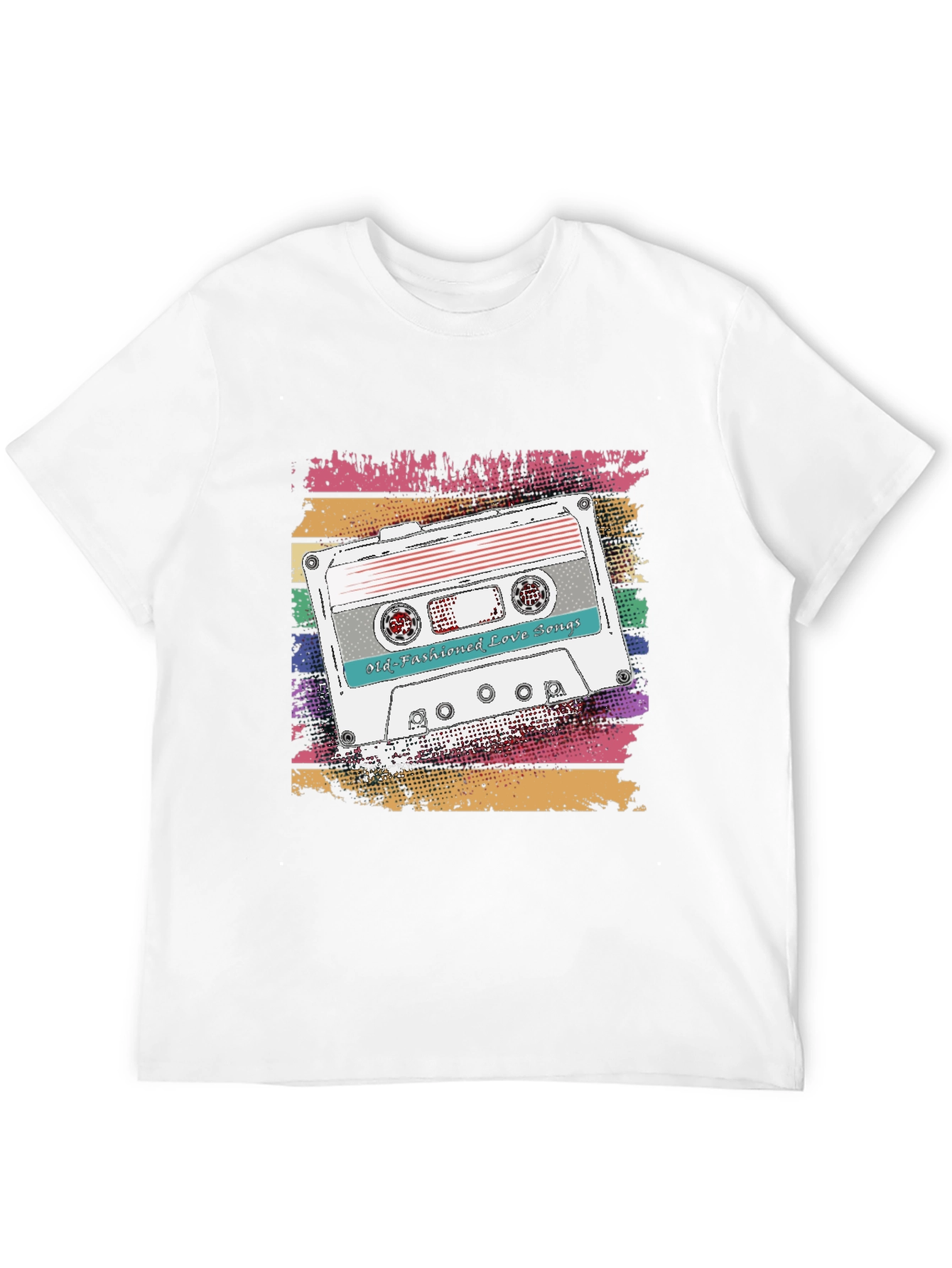 Camiseta Retro con Diseño de Cassette Old-Fashioned Love Songs