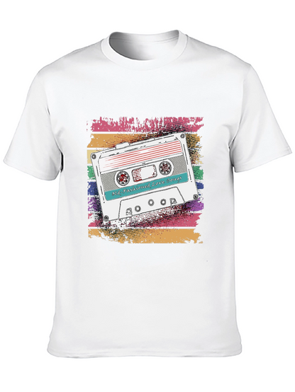 Camiseta Retro con Diseño de Cassette Old-Fashioned Love Songs
