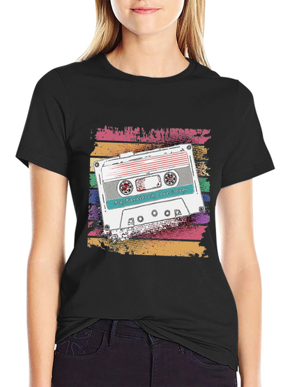 Camiseta Retro con Diseño de Cassette Old-Fashioned Love Songs