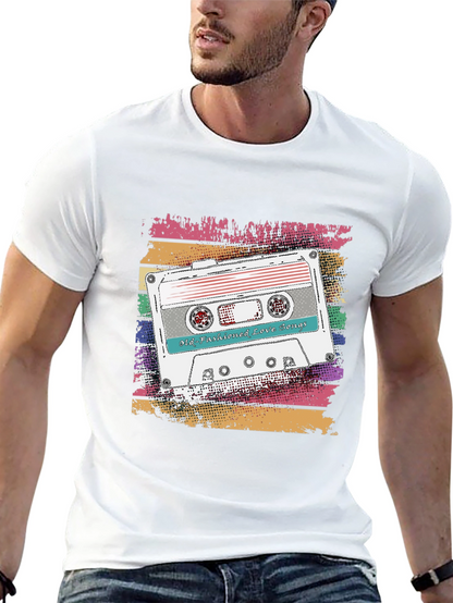 Camiseta Retro con Diseño de Cassette Old-Fashioned Love Songs