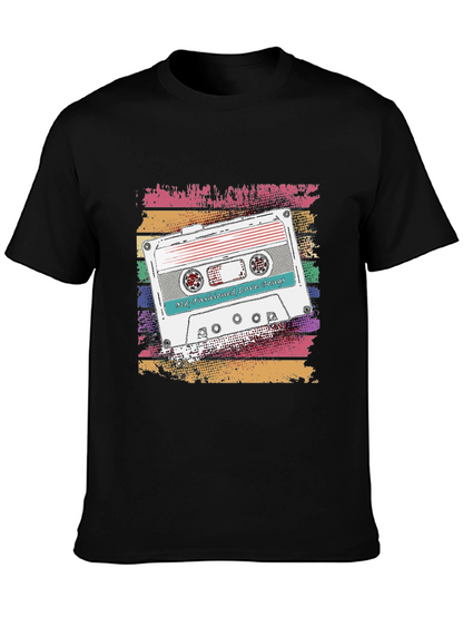 Camiseta Retro con Diseño de Cassette Old-Fashioned Love Songs
