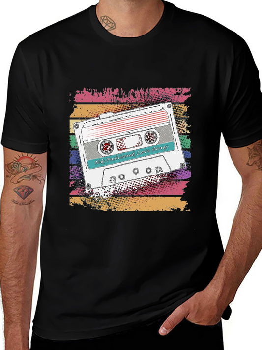 Camiseta Retro con Diseño de Cassette Old-Fashioned Love Songs