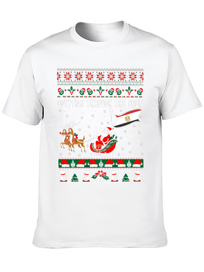 Camiseta Navideña Egipcia Divertida