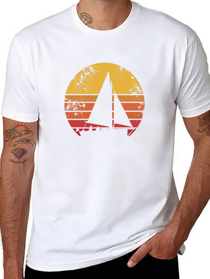 Camiseta Náutica Retro Sunset