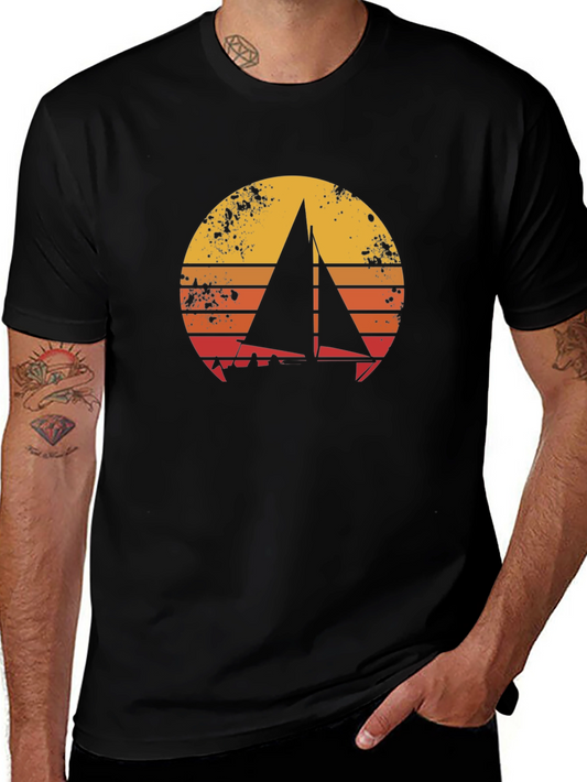 Camiseta Náutica Retro Sunset