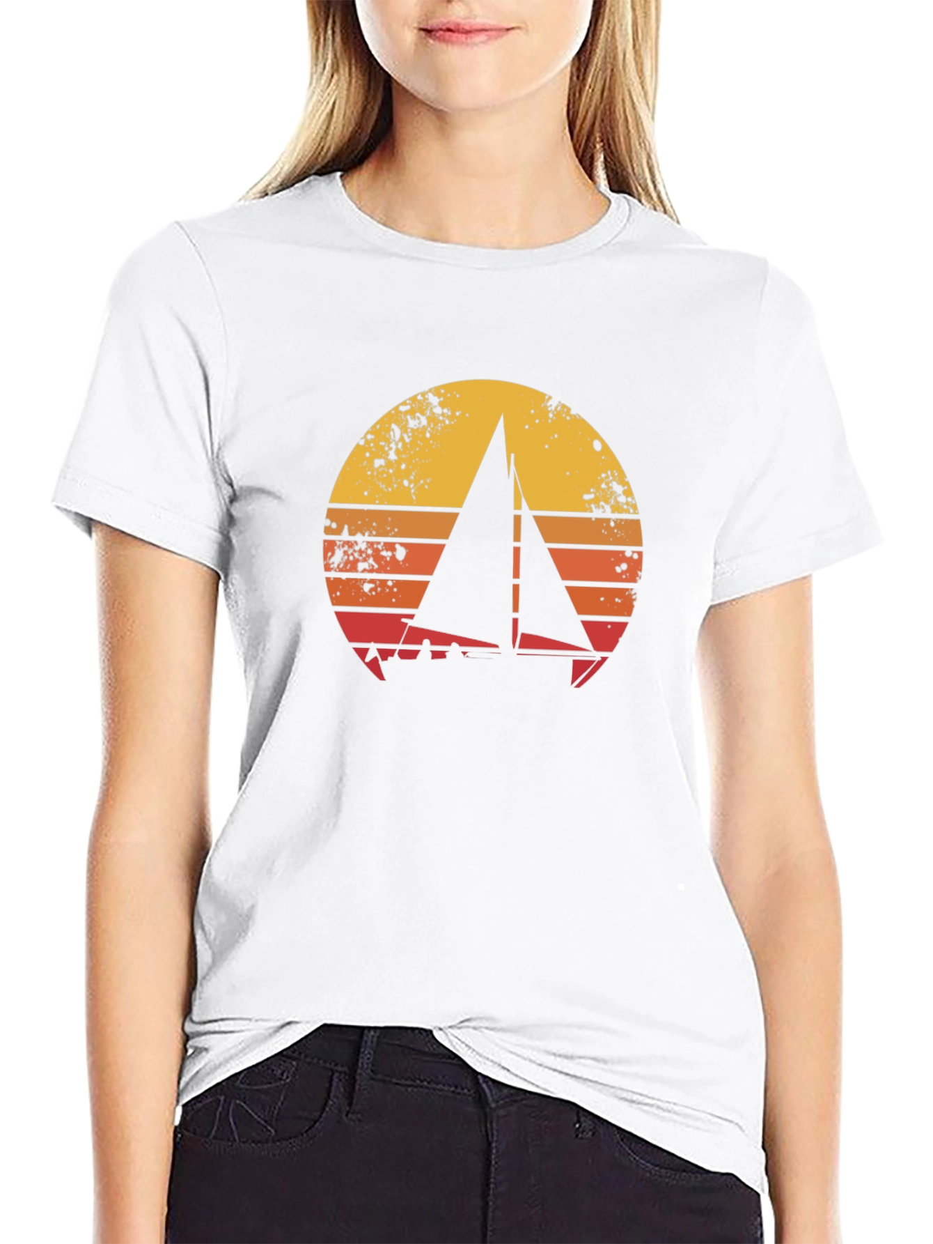 Camiseta Náutica Retro Sunset