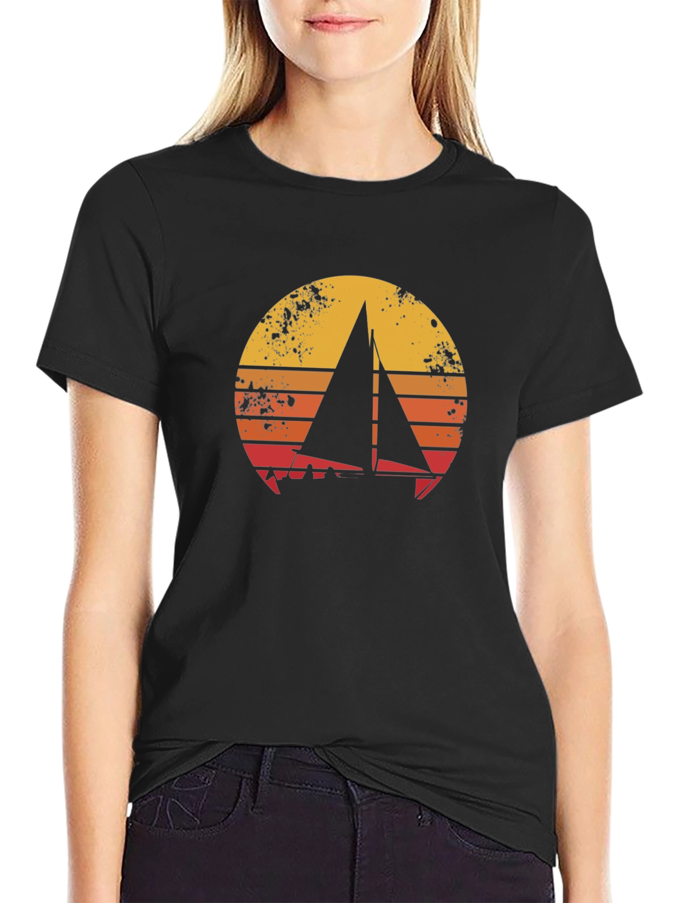 Camiseta Náutica Retro Sunset