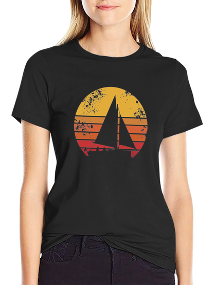 Camiseta Náutica Retro Sunset