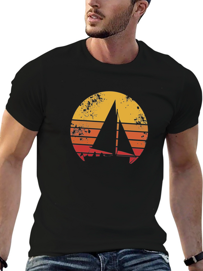 Camiseta Náutica Retro Sunset