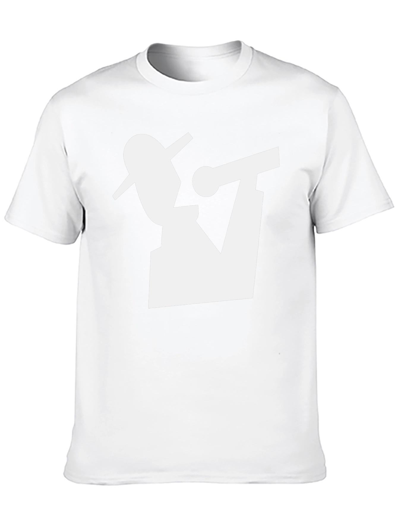 Camiseta Negra con Diseño Abstracto de Músico