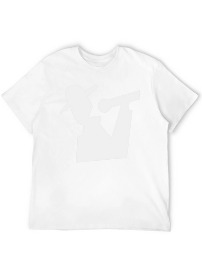 Camiseta Negra con Diseño Abstracto de Músico