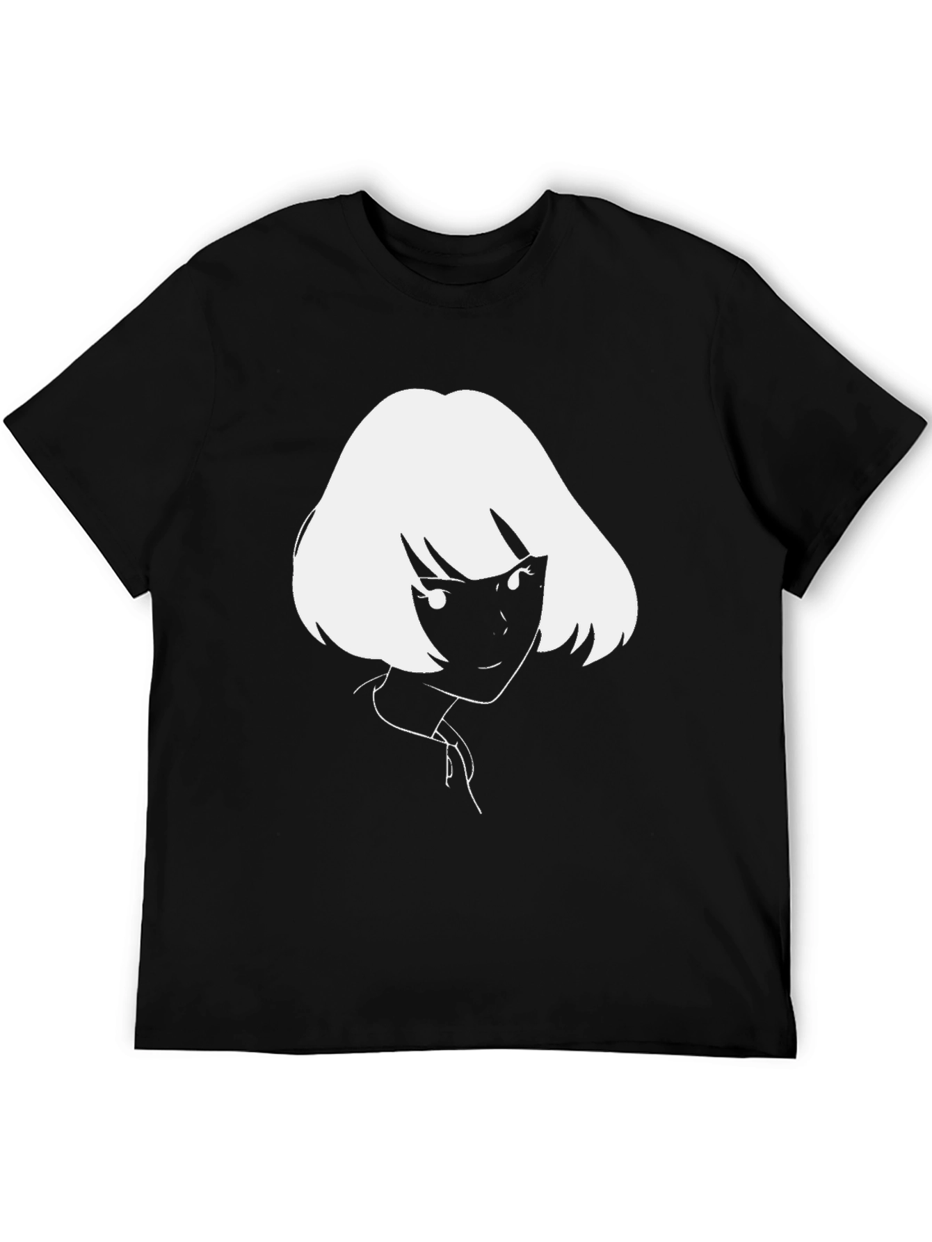 Camiseta Negra con Diseño Anime