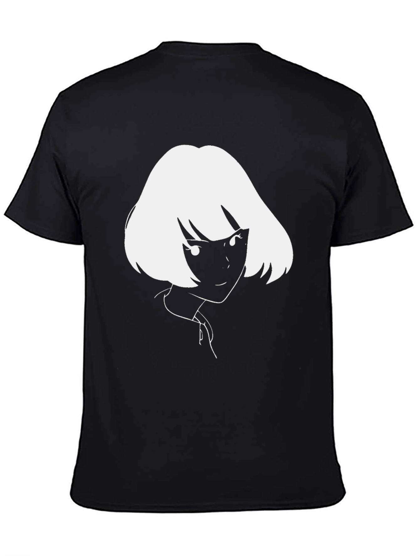 Camiseta Negra con Diseño Anime