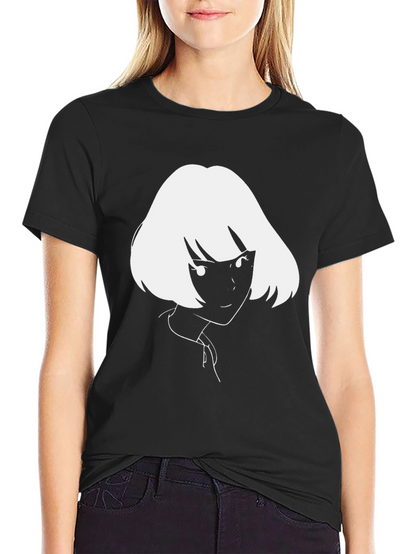 Camiseta Negra con Diseño Anime