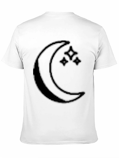 Camiseta Negra Luna y Estrellas Hombre
