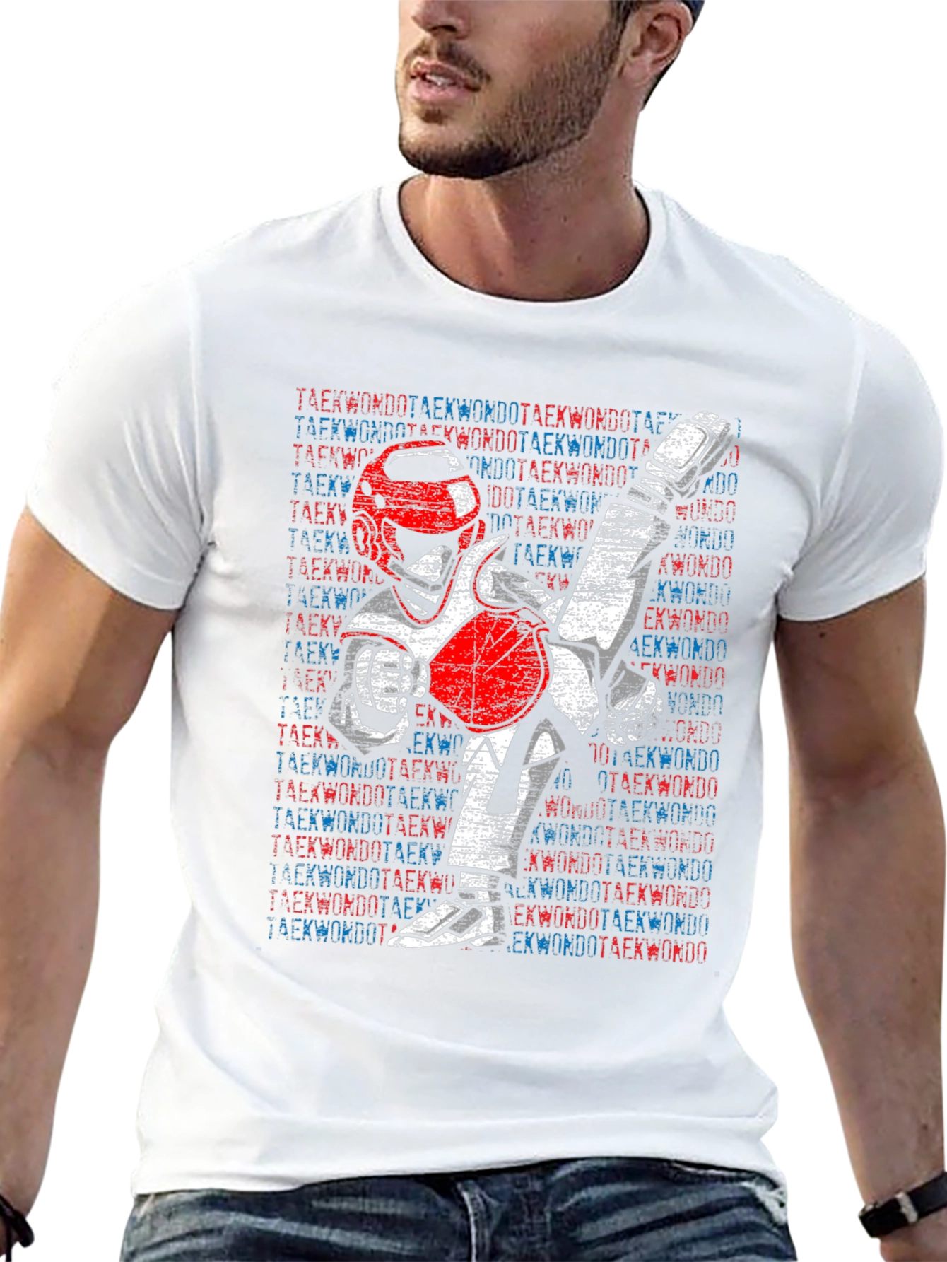 Camiseta Hombre Diseño Taekwondo