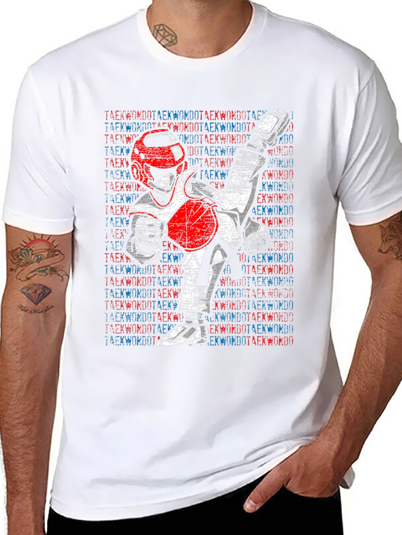 Camiseta Hombre Diseño Taekwondo