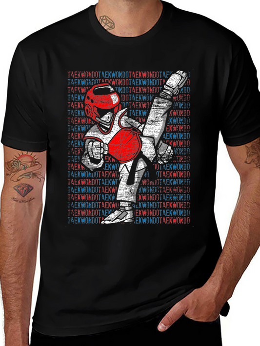 Camiseta Hombre Diseño Taekwondo