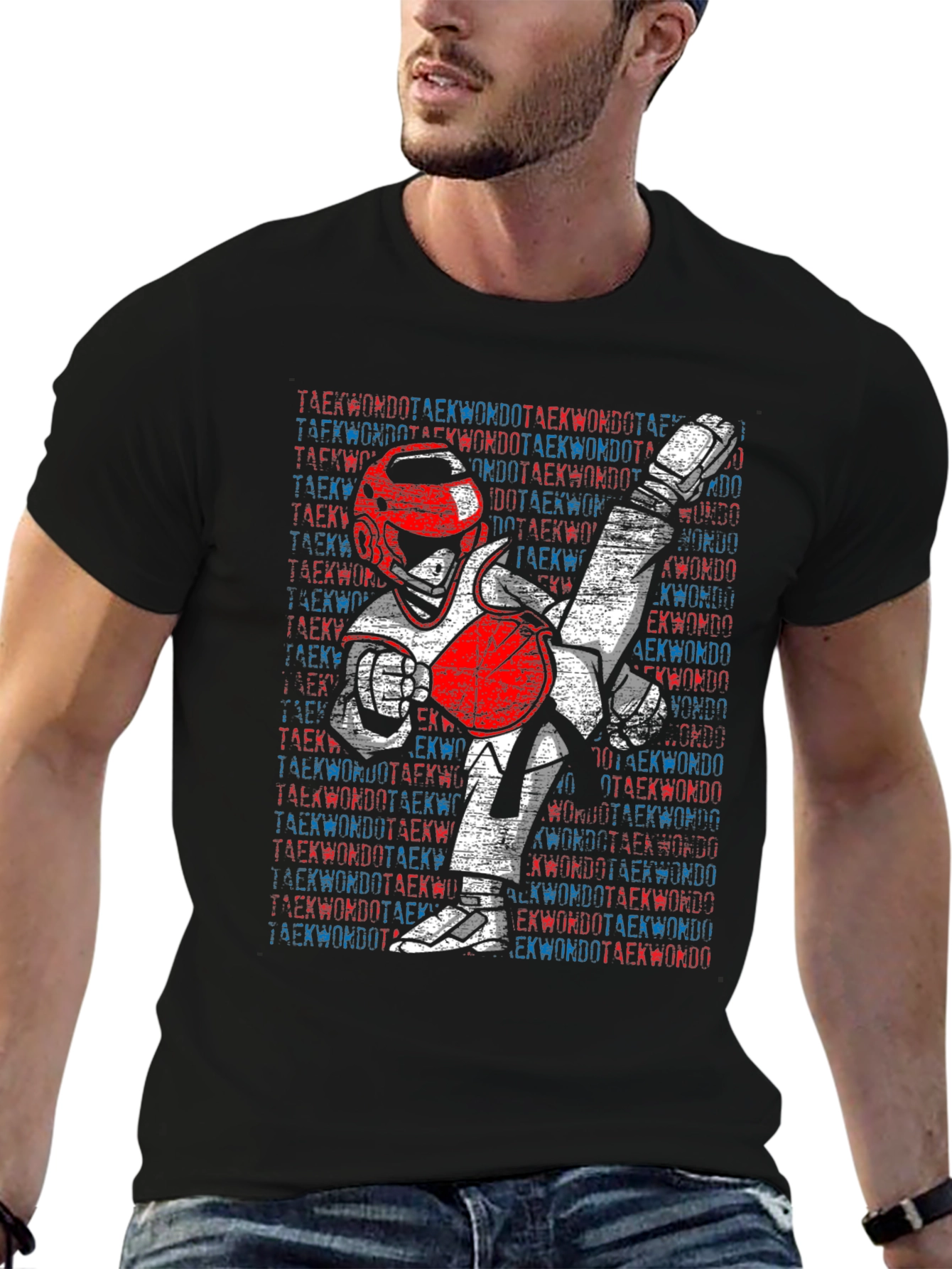 Camiseta Hombre Diseño Taekwondo