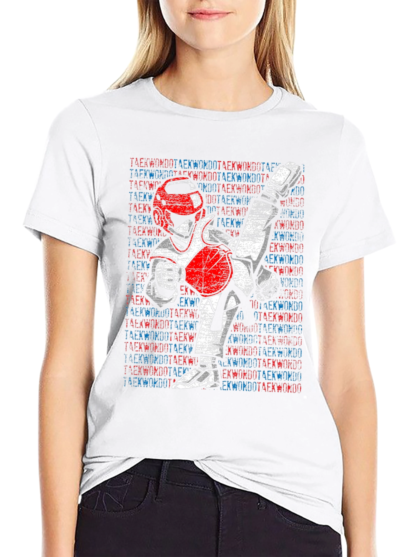 Camiseta Hombre Diseño Taekwondo