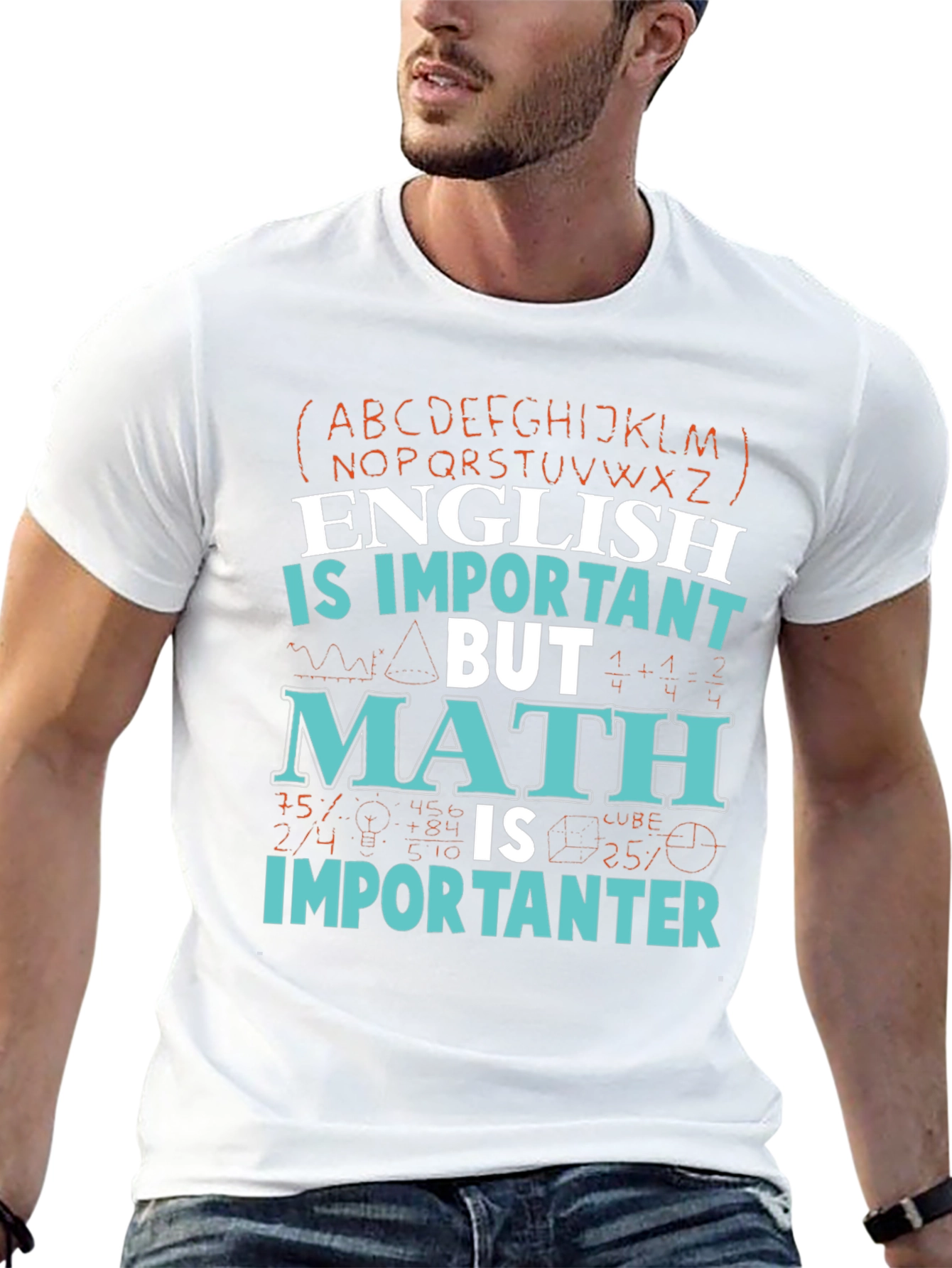Camiseta Inglés vs Matemáticas