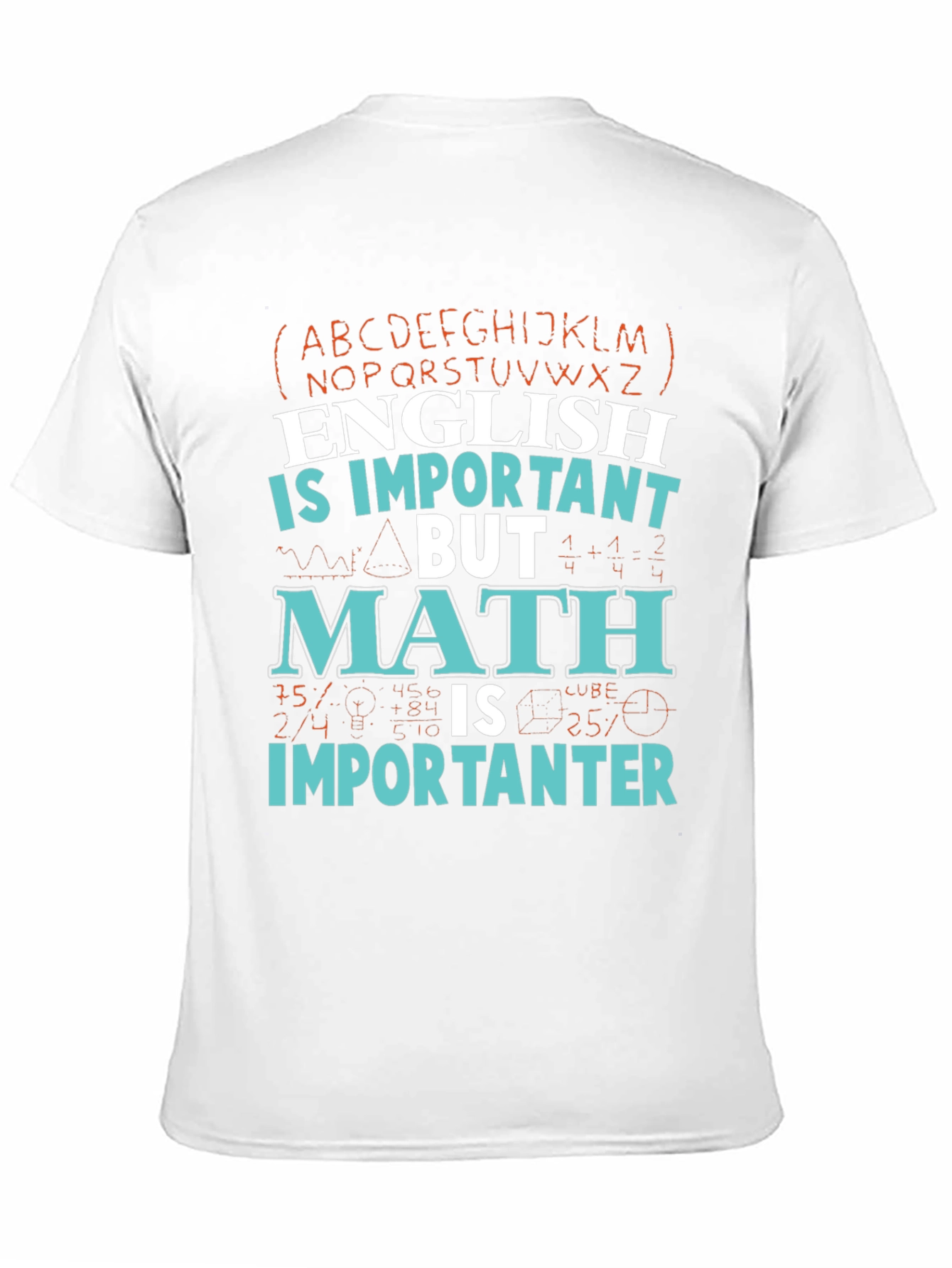 Camiseta Inglés vs Matemáticas