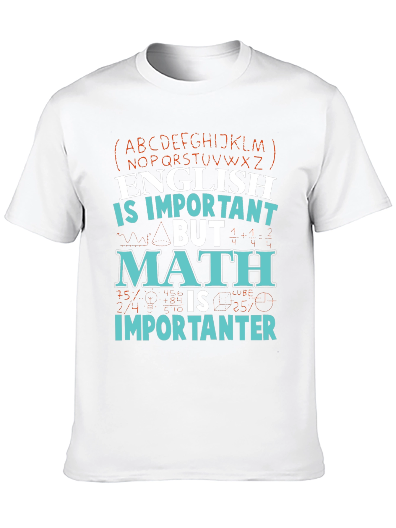 Camiseta Inglés vs Matemáticas