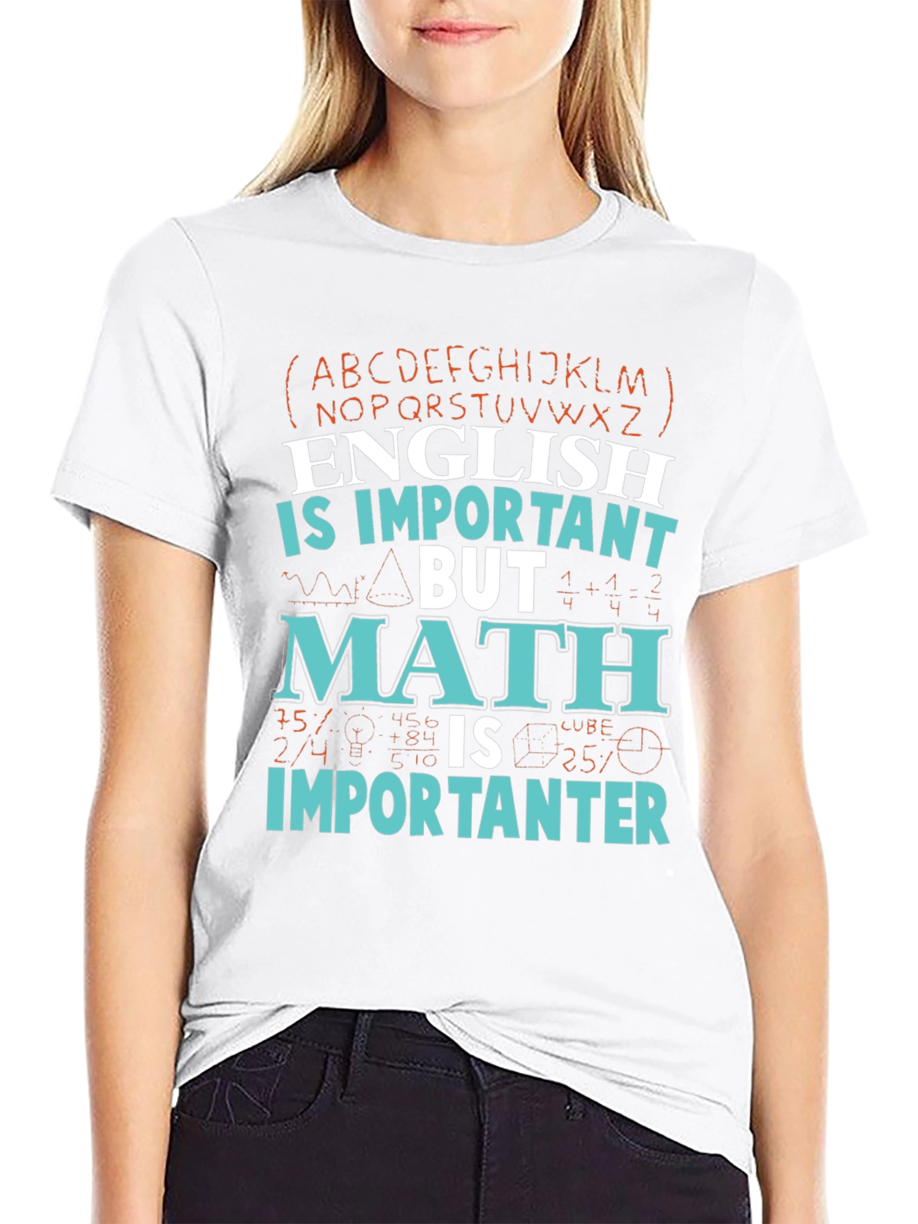 Camiseta Inglés vs Matemáticas
