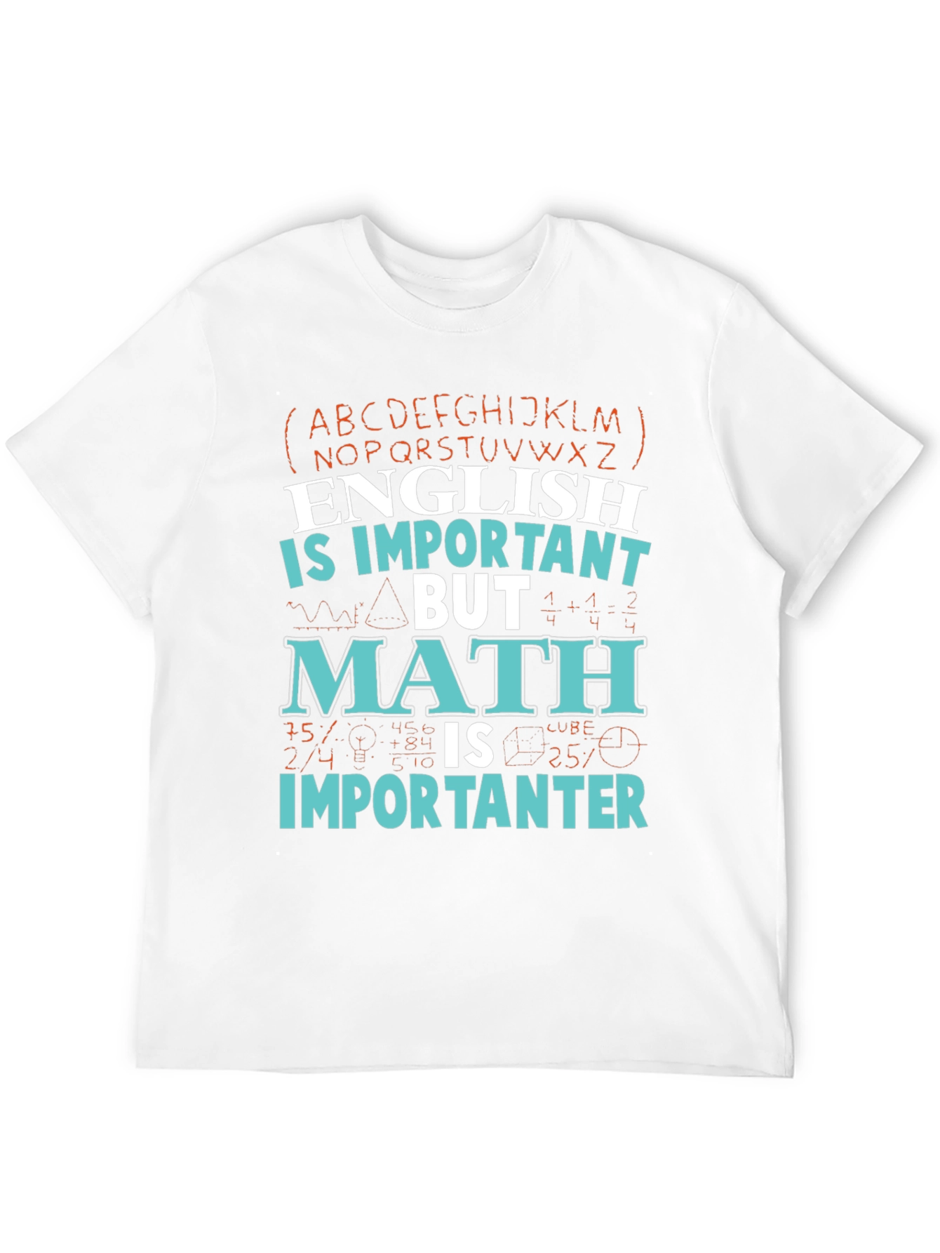 Camiseta Inglés vs Matemáticas