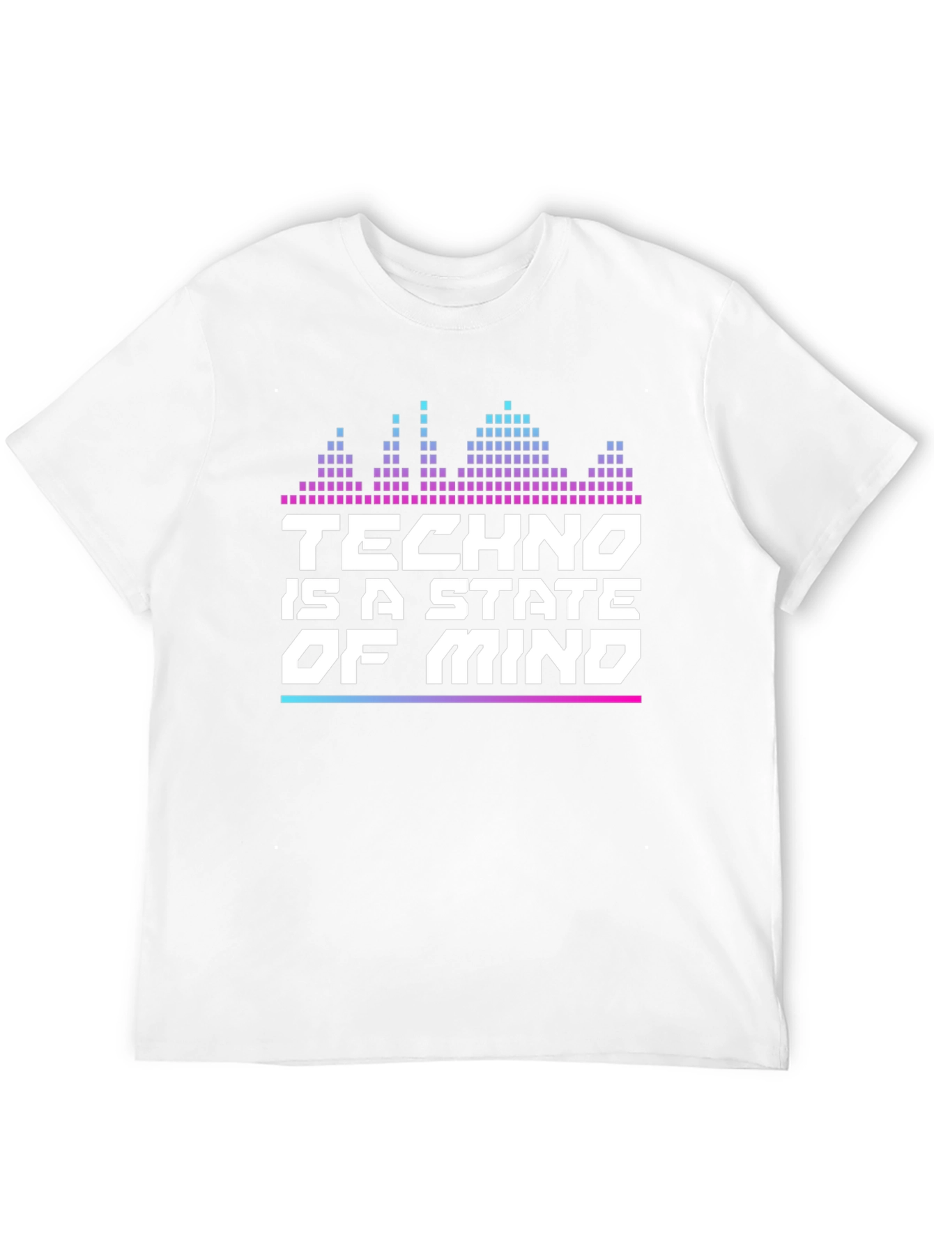 Camiseta Negra Techno is a State of Mind