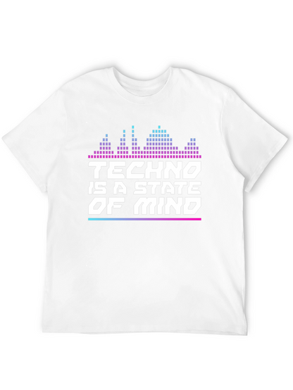 Camiseta Negra Techno is a State of Mind
