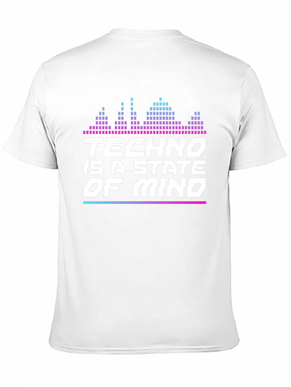 Camiseta Negra Techno is a State of Mind