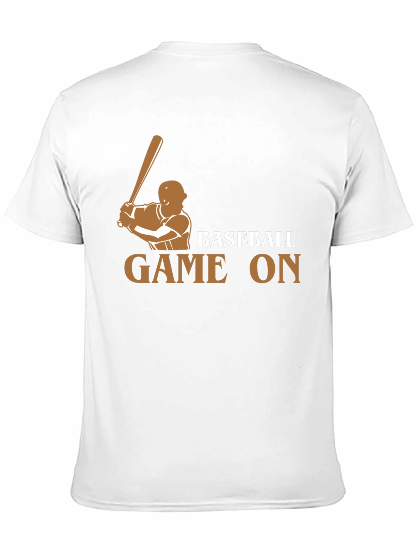 Camiseta Negra Baseball Game On para Fanáticos del Béisbol