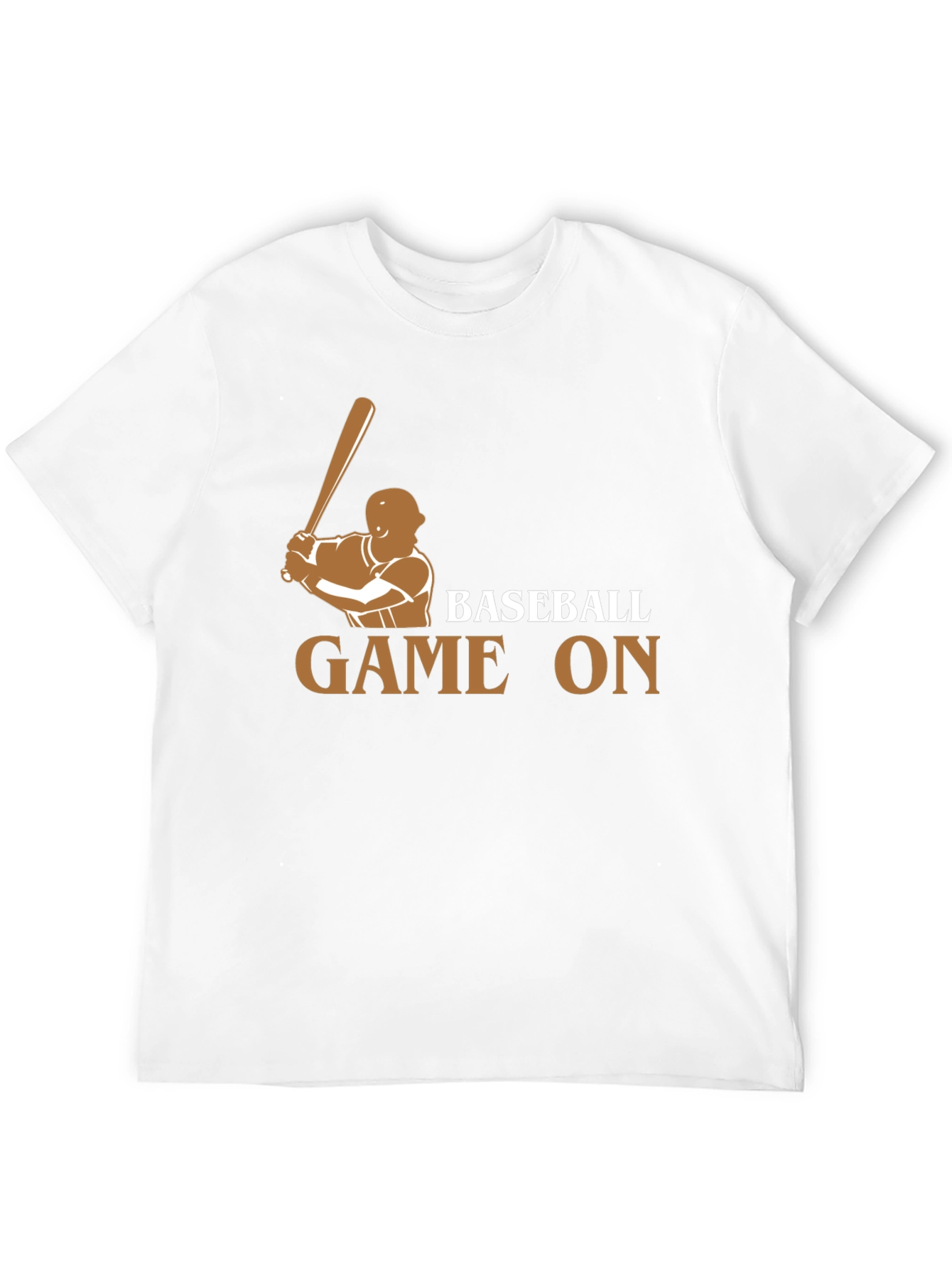 Camiseta Negra Baseball Game On para Fanáticos del Béisbol