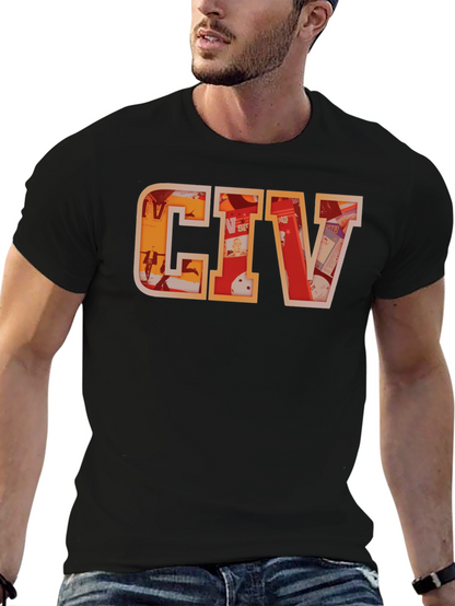 Camiseta Negra con Diseño CIV