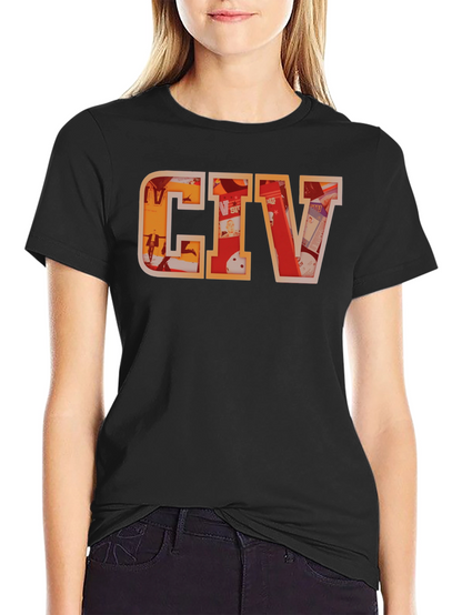 Camiseta Negra con Diseño CIV