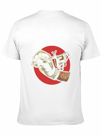 Camiseta Negra con Diseño de Tatuaje