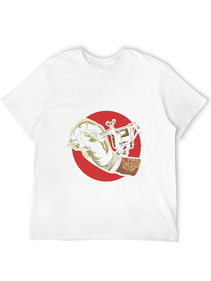 Camiseta Negra con Diseño de Tatuaje