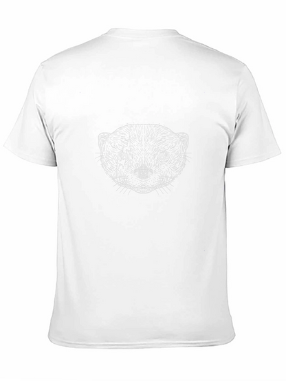 Camiseta Negra con Diseño de Nutria