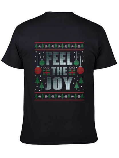 Camiseta Navideña Feel the Joy para Hombre