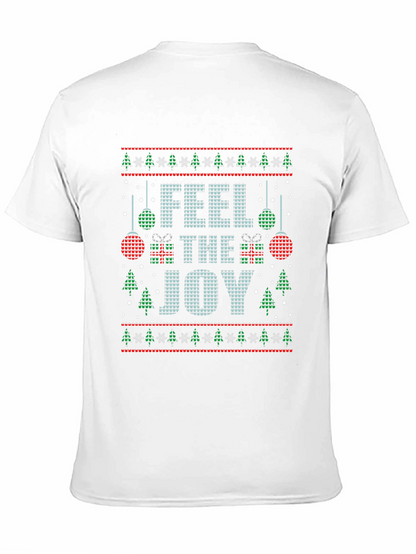 Camiseta Navideña Feel the Joy para Hombre