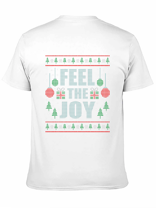 Camiseta Navideña Feel the Joy para Hombre