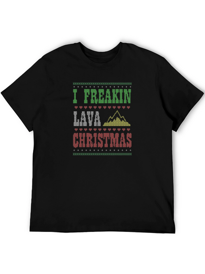 Camiseta Navideña Divertida Lava Christmas