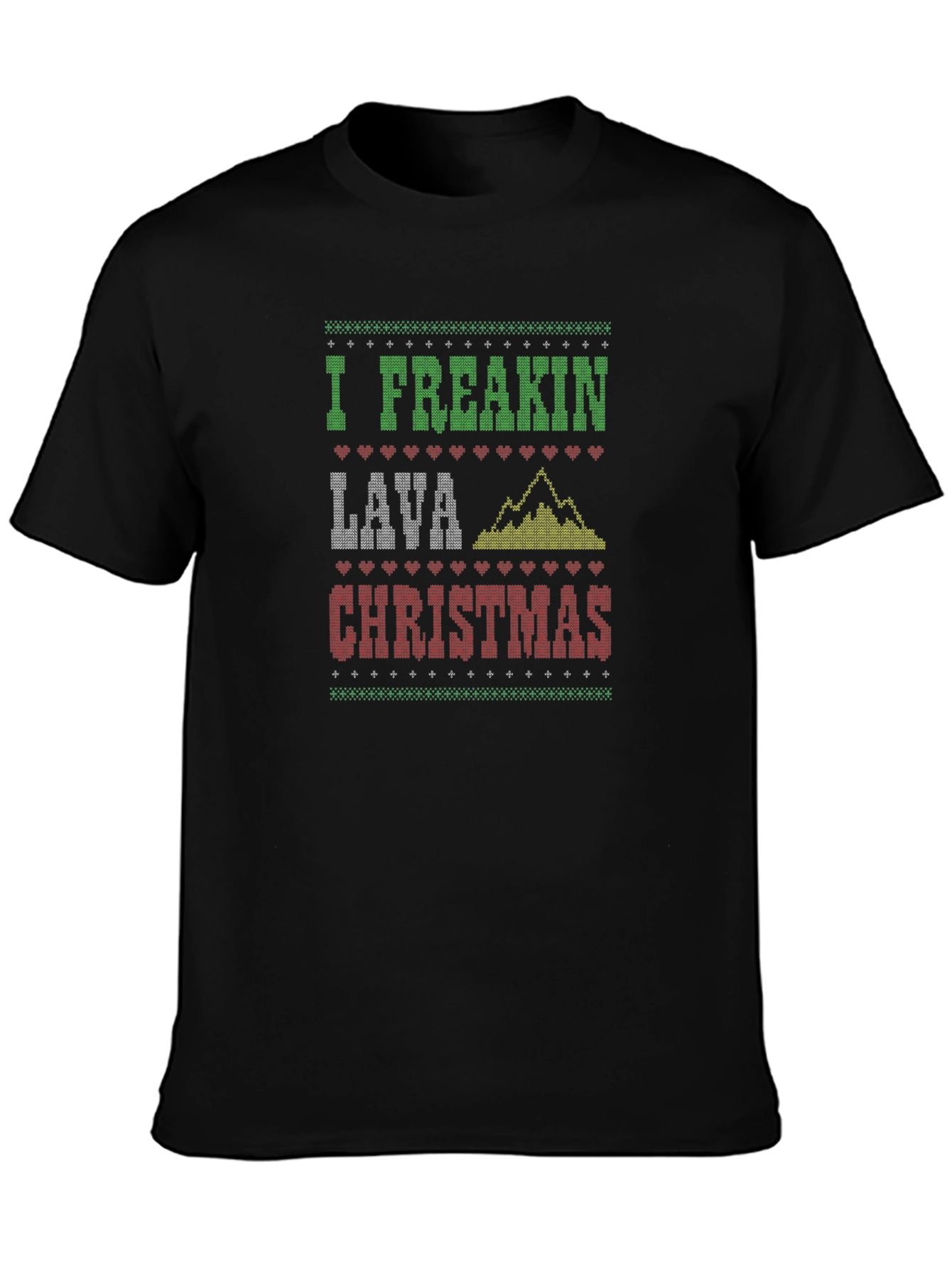 Camiseta Navideña Divertida Lava Christmas