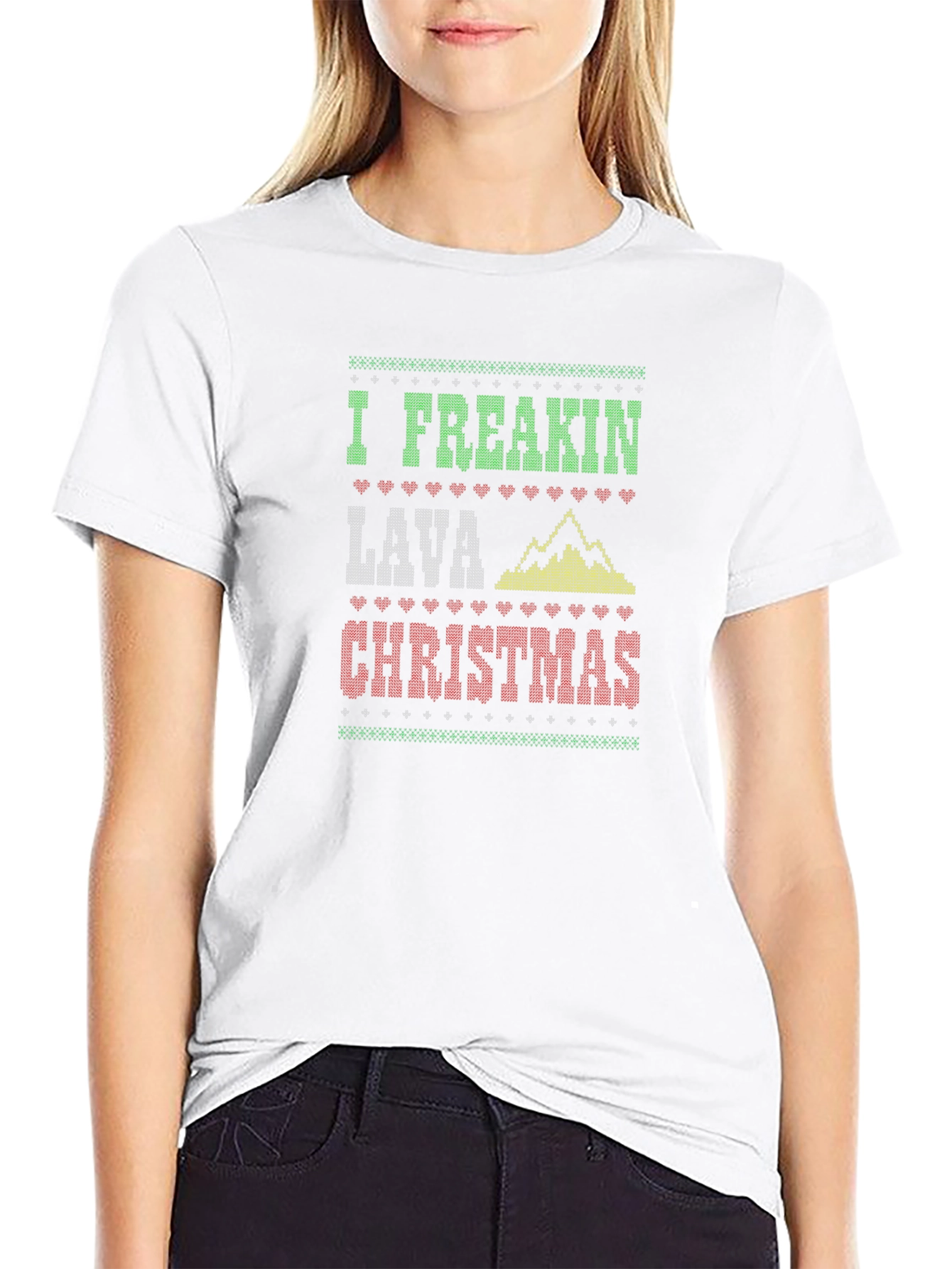 Camiseta Navideña Divertida Lava Christmas