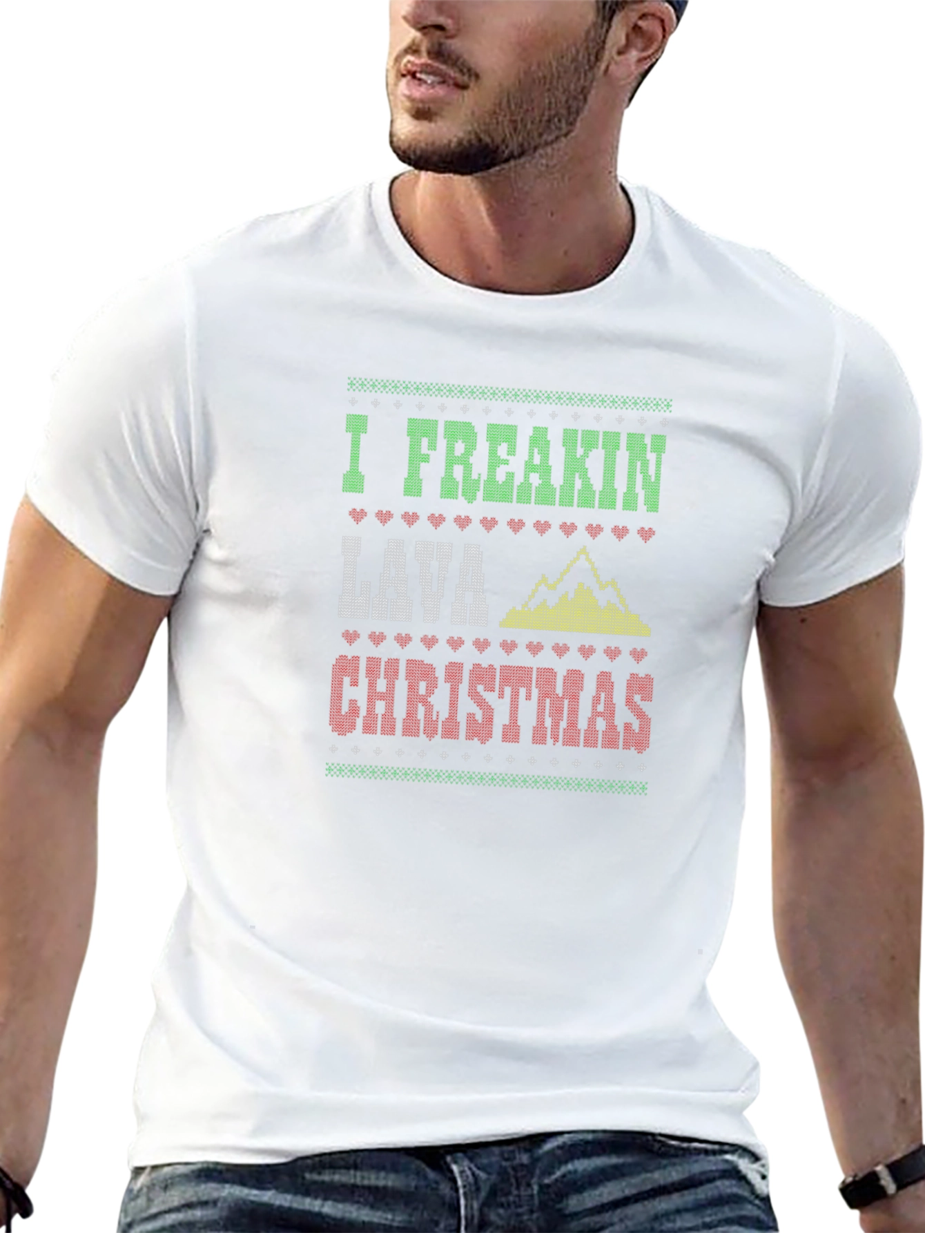 Camiseta Navideña Divertida Lava Christmas